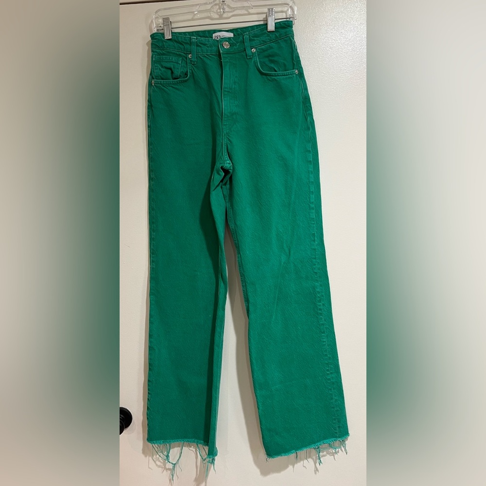 ZARA Green Jeans
